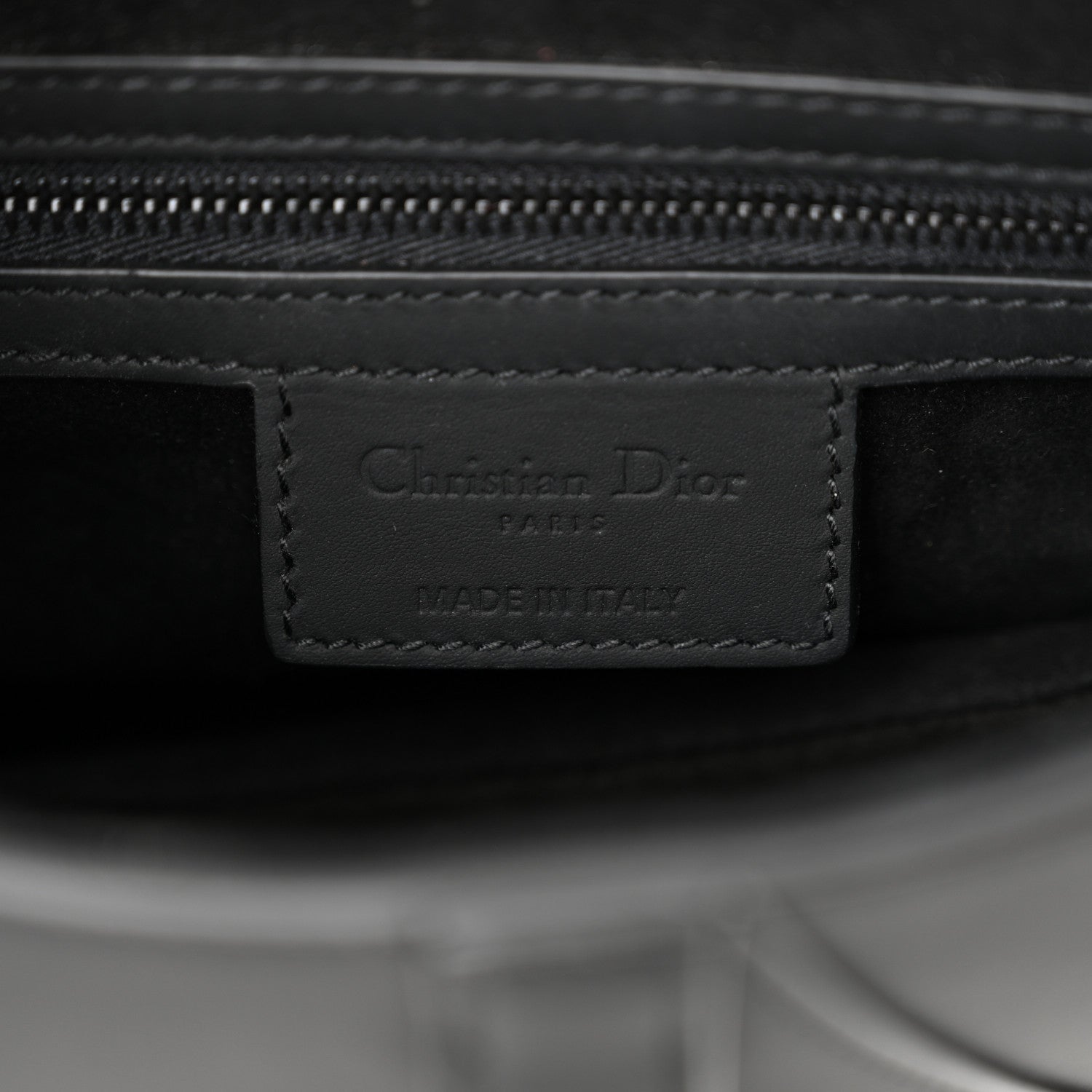 Christian Dior Ultra Matte Calfskin Saddle Bag Black 6 of 10