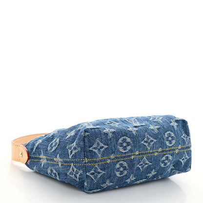 Louis Vuitton Monogram Denim Hills Pochette Blue 4 of 9