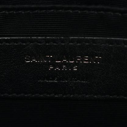 Saint Laurent Calfskin Matelasse Monogram Monochrome Lou Camera Bag Black 6 of 12