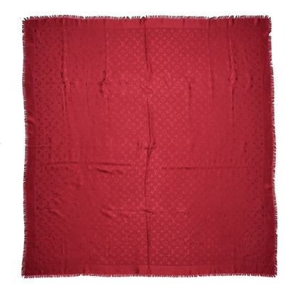 Louis Vuitton Silk Wool Monogram Shawl Pomme D'Amour 1 of 4