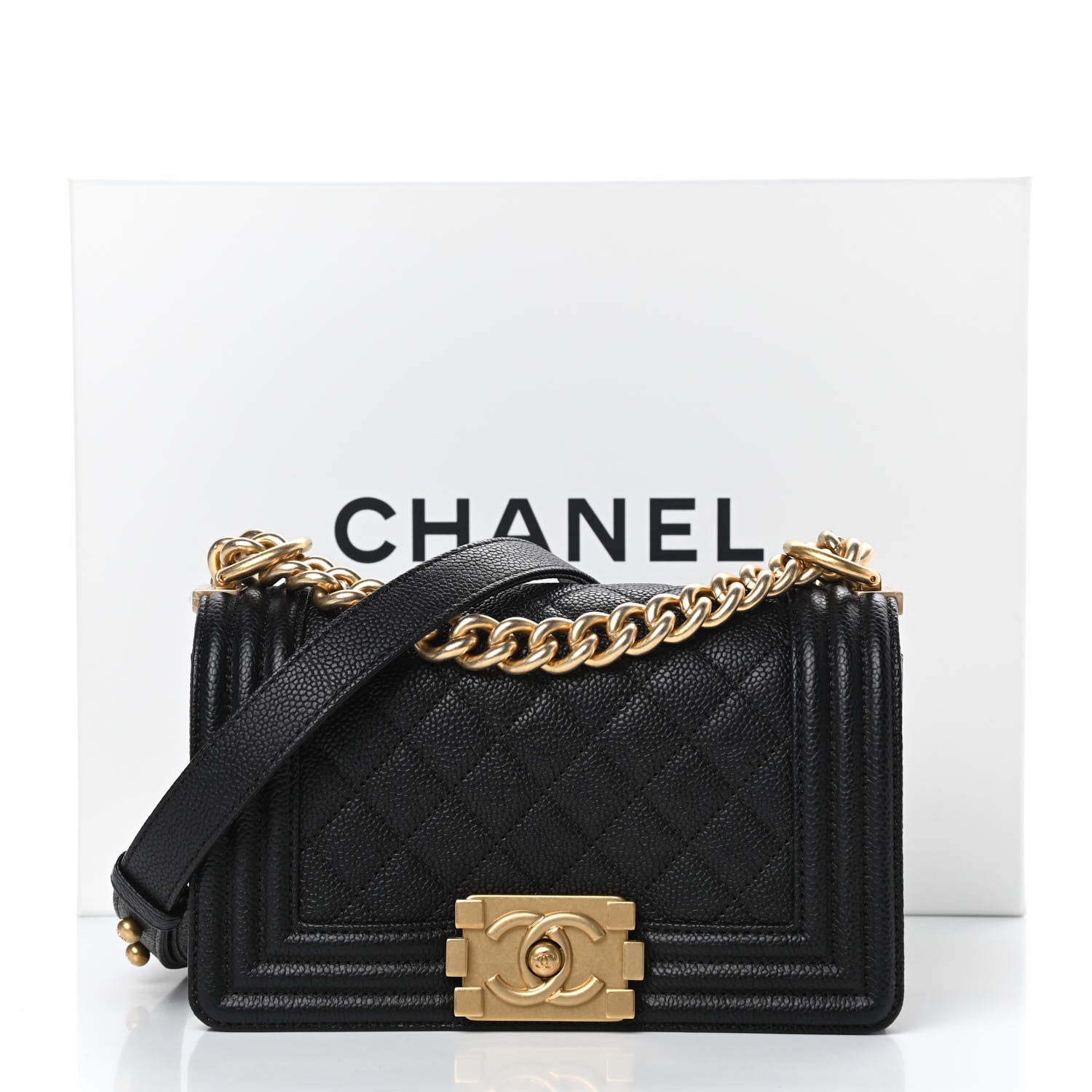 Chanel Caviar Quilted Small Boy Flap Black 11 of 11
