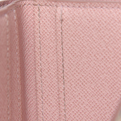 Louis Vuitton Damier Azur Studded Zoe Wallet Rose Ballerine 9 of 15