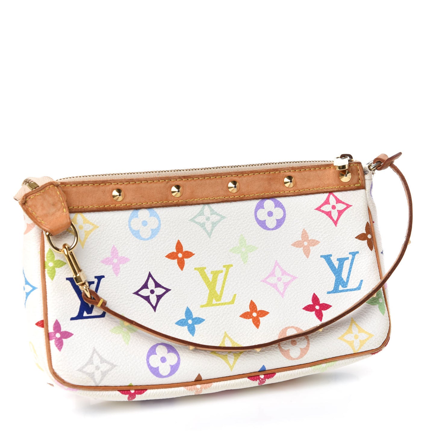 Monogram Multicolor Pochette Accessories White