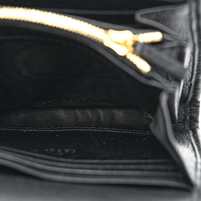 Gucci Roxy Calfskin Medium Blondie Chain Wallet Black 6 of 12