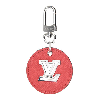 Louis Vuitton Taiga LV Circle Eyelet Bag Charm Key Holder Rouge 1 of 2