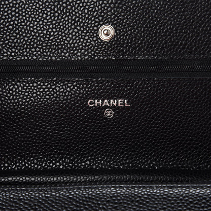 Chanel Caviar Quilted Wallet On Chain WOC Black 6 of 9