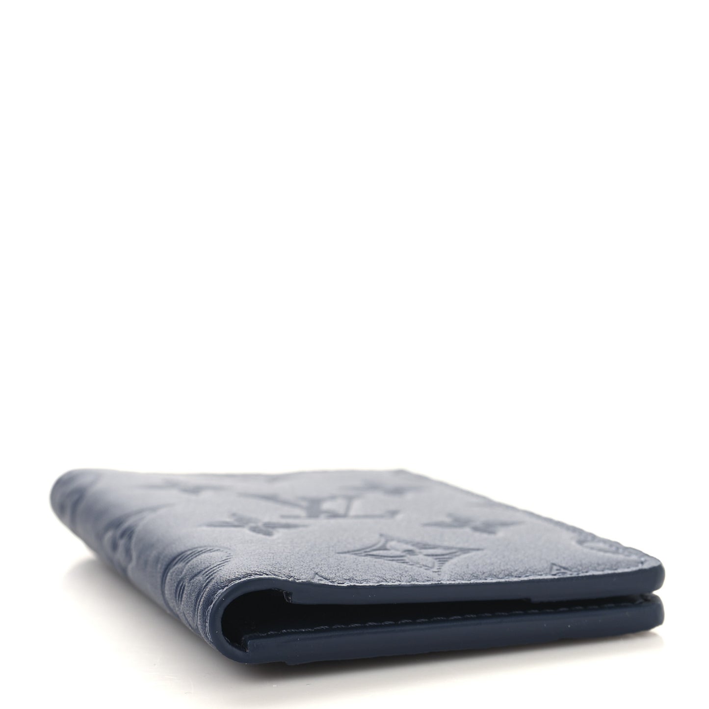Calfskin Monogram Shadow Pocket Organizer Navy Blue