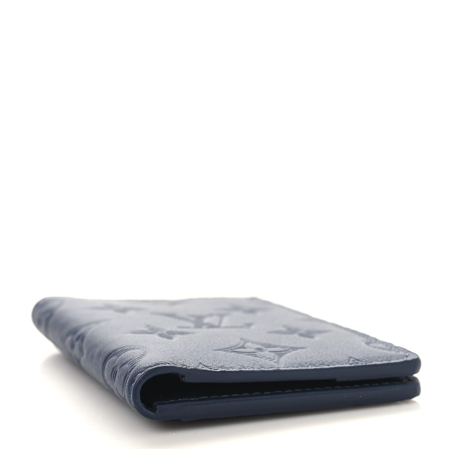 Louis Vuitton Calfskin Monogram Shadow Pocket Organizer Navy Blue 4 of 6