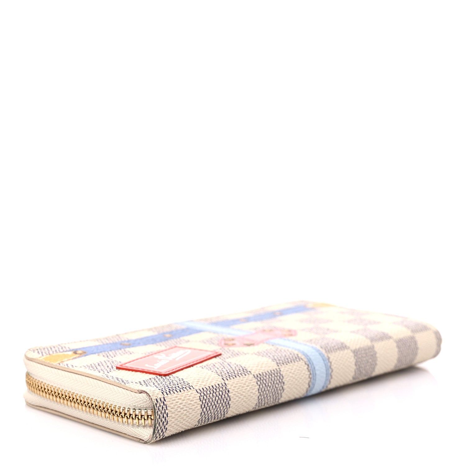 Louis Vuitton Damier Azur Summer Trunks Clemence Wallet 4 of 10