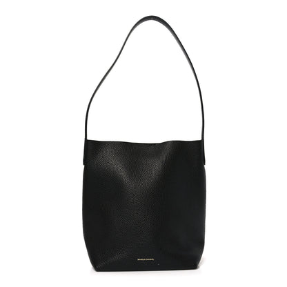 Mansur Gavriel Pebbled Calfskin Small Everyday Cabas Black 1 of 9
