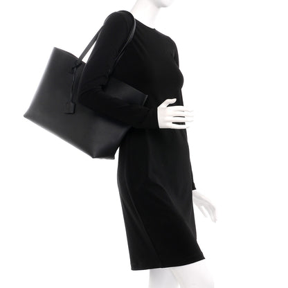 Saint Laurent Calfskin Large Shopping Tote Black 2 of 9
