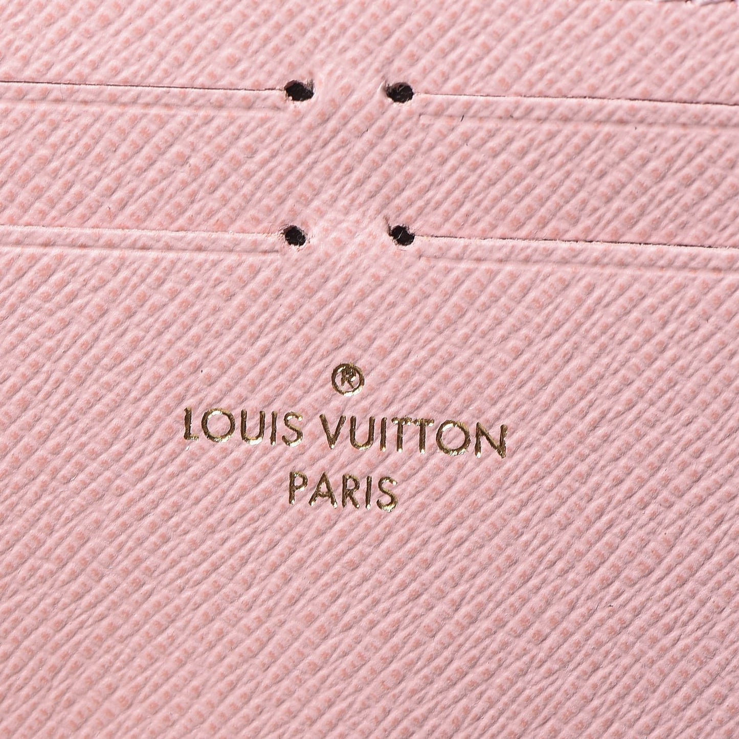 Monogram Clemence Wallet Rose Ballerine