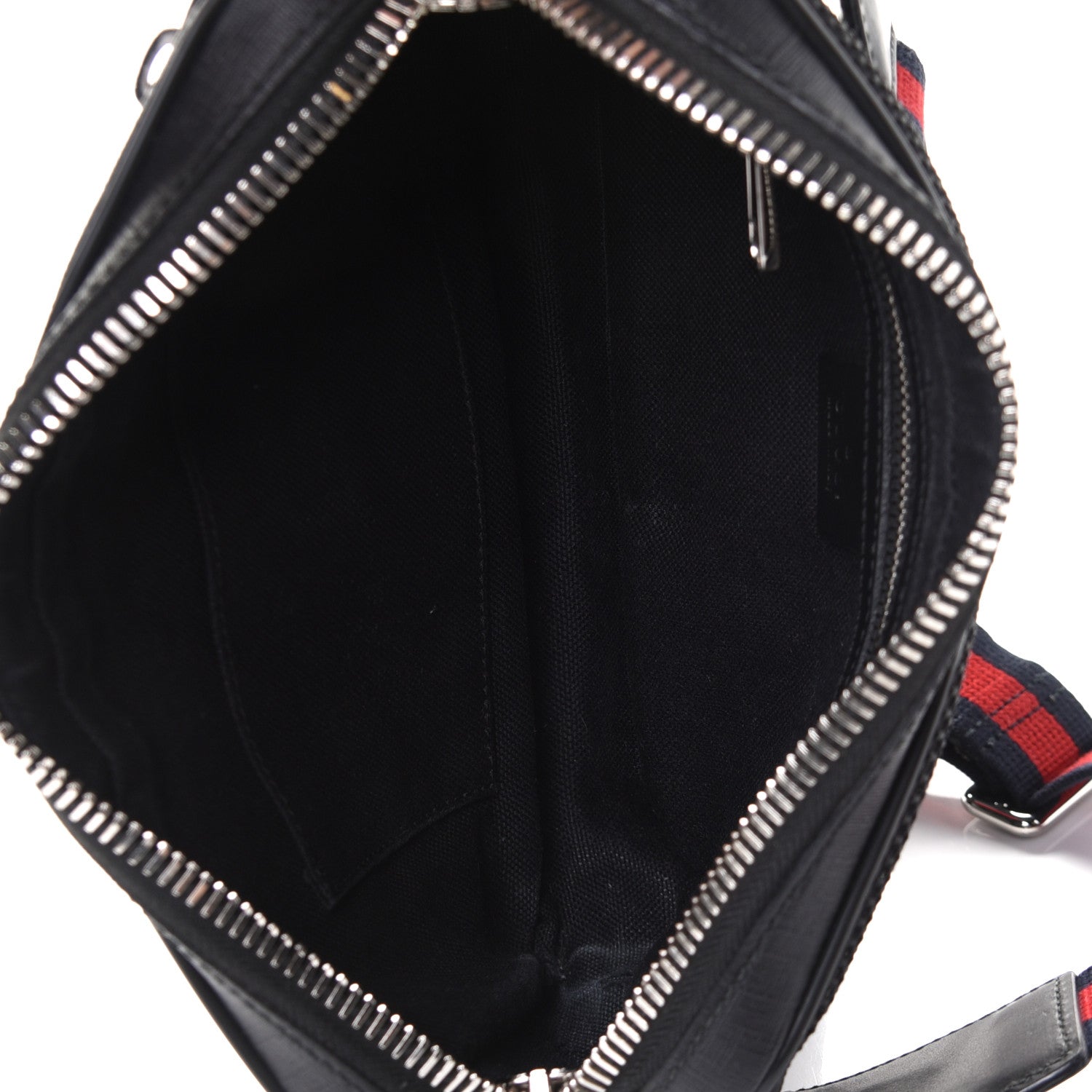 Gucci Soft GG Supreme Monogram Web Belt Bag Black Grey 5 of 6