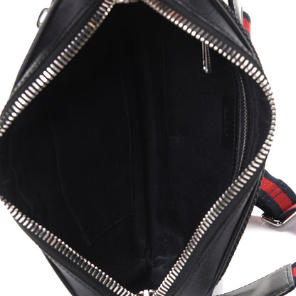 Gucci Soft GG Supreme Monogram Web Belt Bag Black Grey 5 of 6