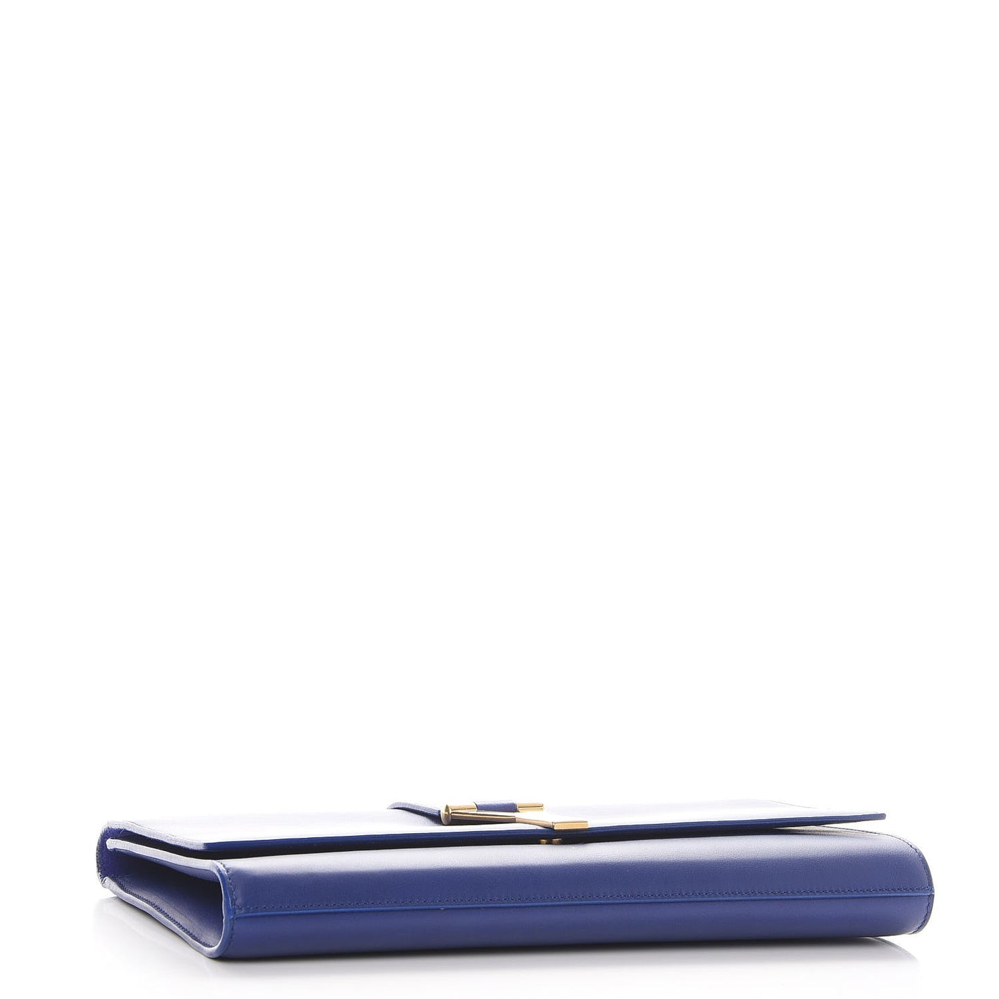Calfskin Classic Y Ligne Clutch Royal Blue