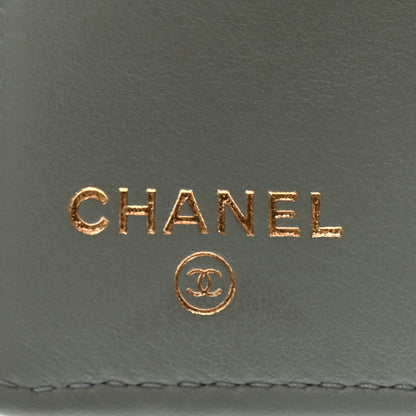 Chanel Caviar Quilted Classic 4 Key Holder Wallet Grey 8 of 17