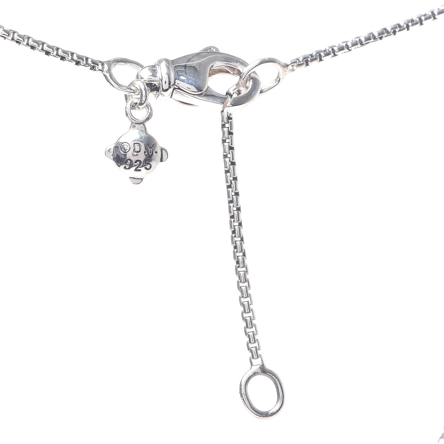 David Yurman Sterling Silver Pink Sapphire Petite Pave Heart Pendant Necklace 6 of 6