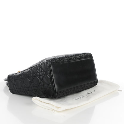 Christian Dior Lambskin Cannage Medium Lady Dior Black 4 of 8