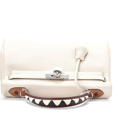 Hermes Togo Au Galop Kelly Retourne 32 Craie Rouge H Fauve Black 21 of 26