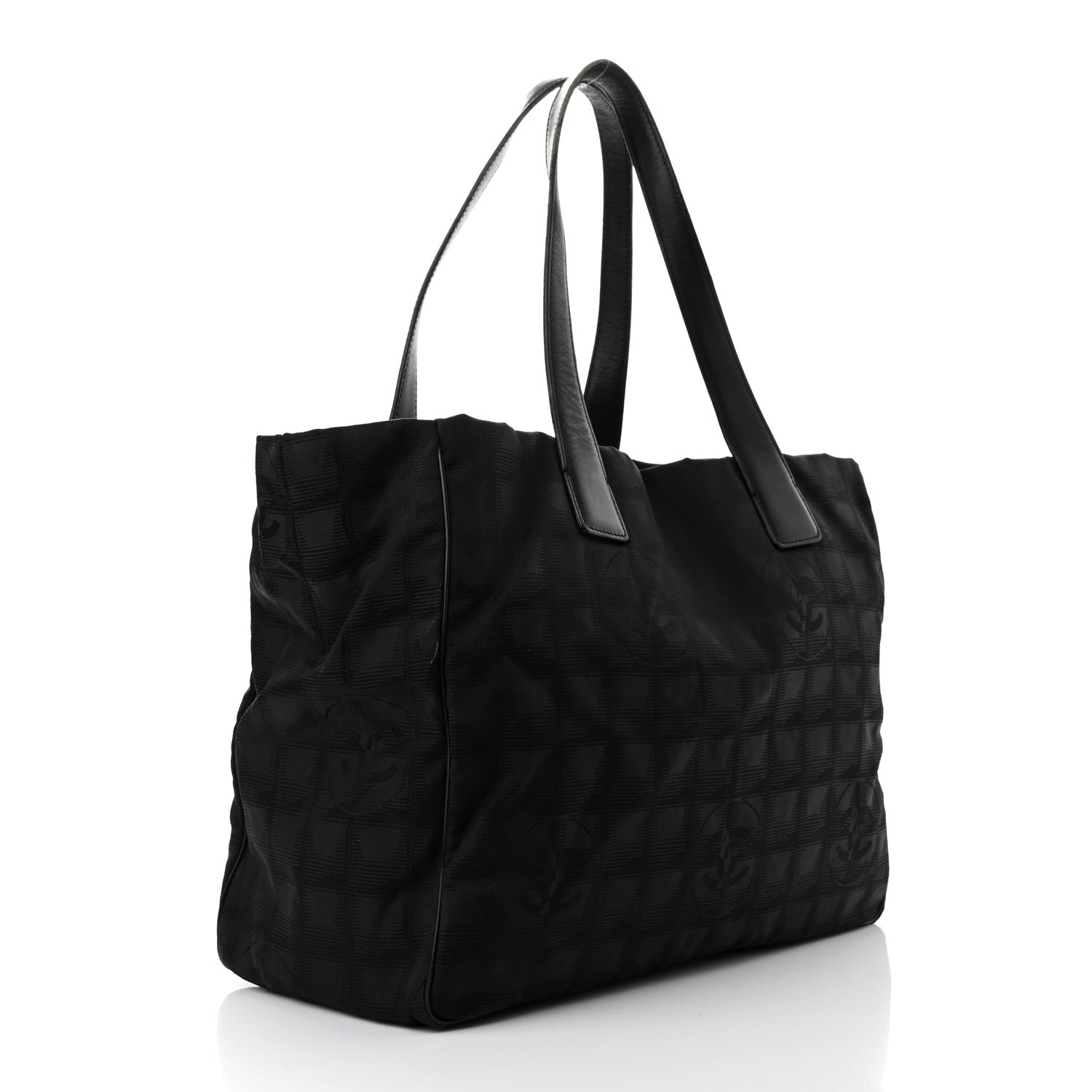 Chanel Nylon Large Travel Tote Black 3 of 11