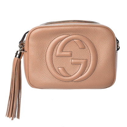 Gucci Pebbled Calfskin Small Soho Disco Bag Camelia 1 of 11