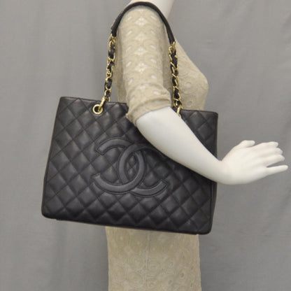 Chanel Caviar Grand Shopping Tote GST Black 2 of 7