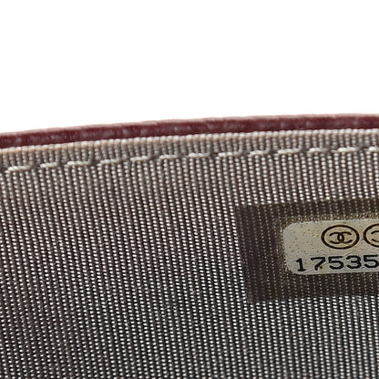 Chanel Caviar Timeless CC Wallet on Chain WOC Dark Red 7 of 7