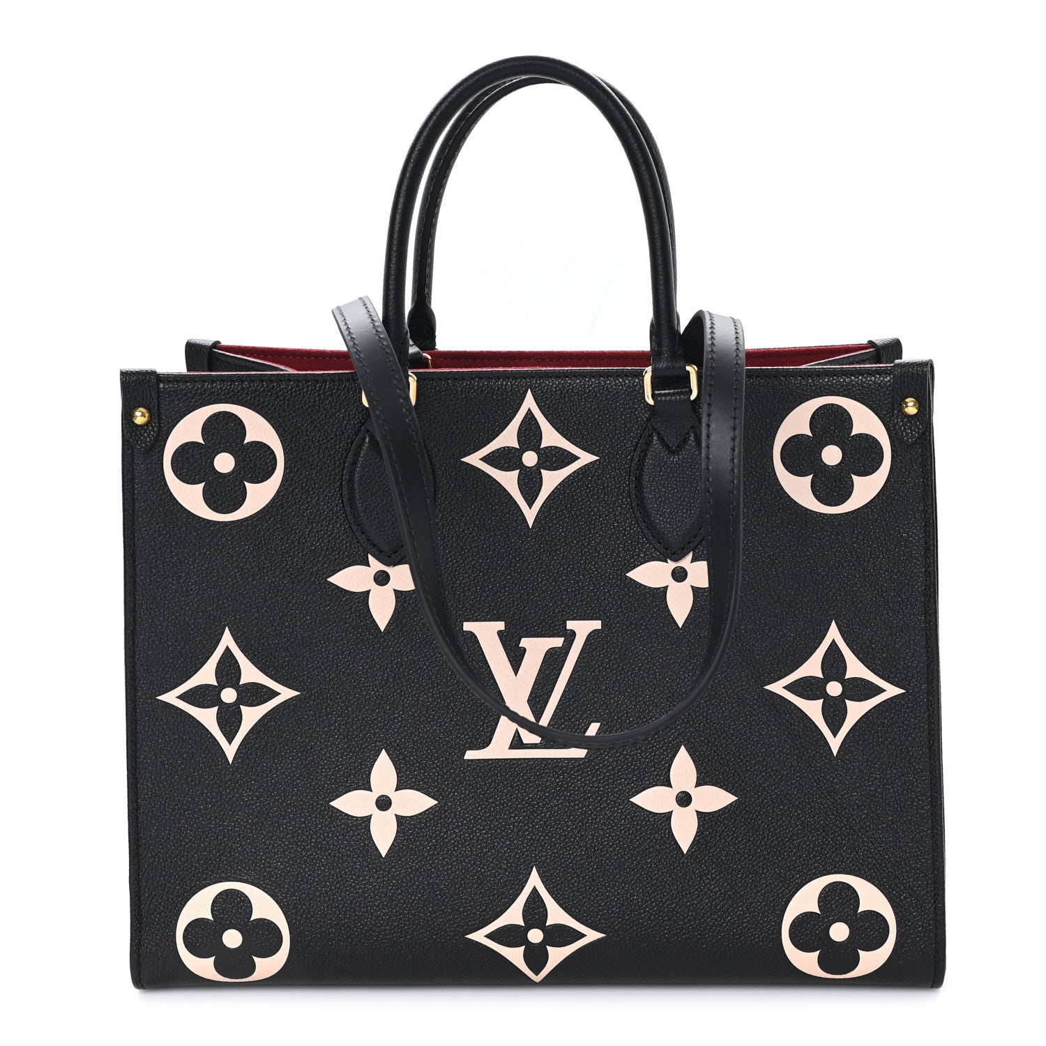 Louis Vuitton Empreinte Monogram Giant Onthego MM Black Beige 1 of 9