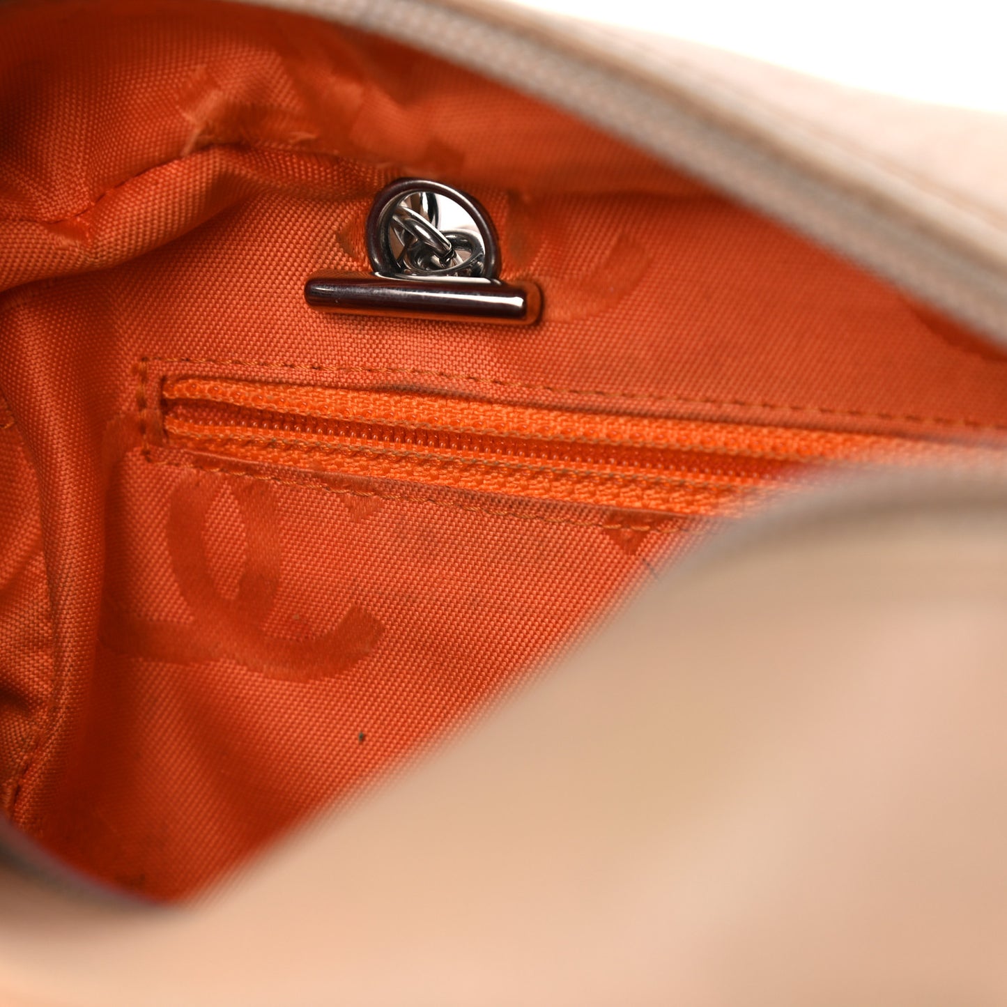 Calfskin Quilted Small Cambon Bowler Beige