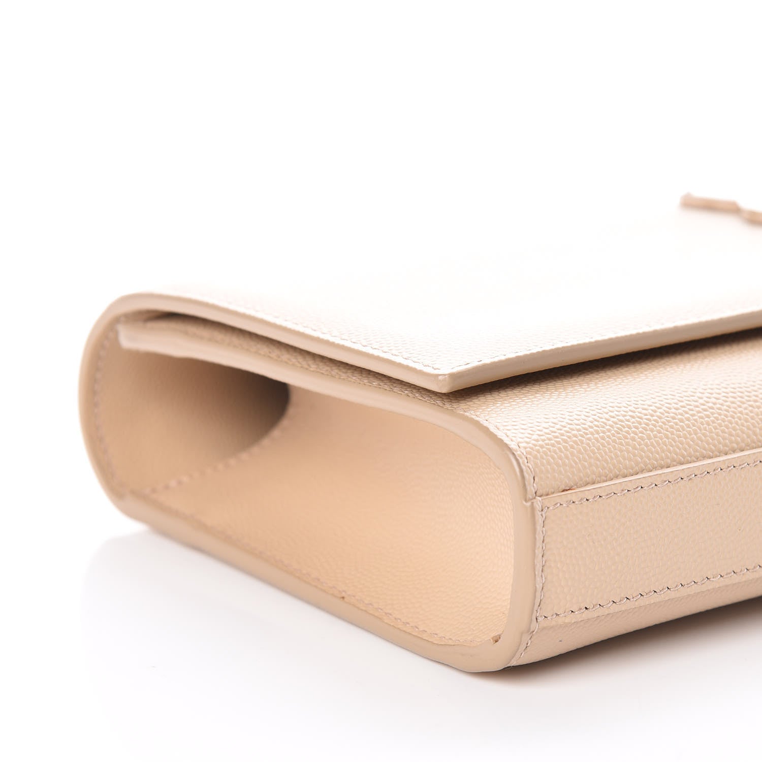 Saint Laurent Grain De Poudre Classic Monogram Cassandre Clutch Nude Powder 7 of 8
