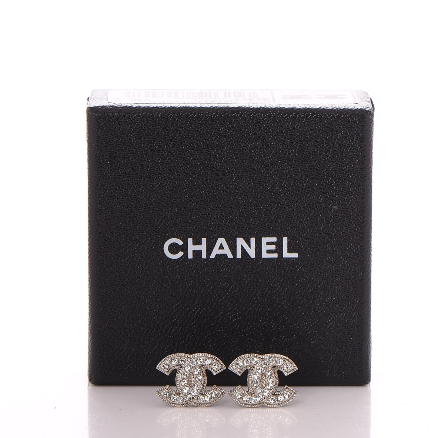 Crystal CC Earrings Silver