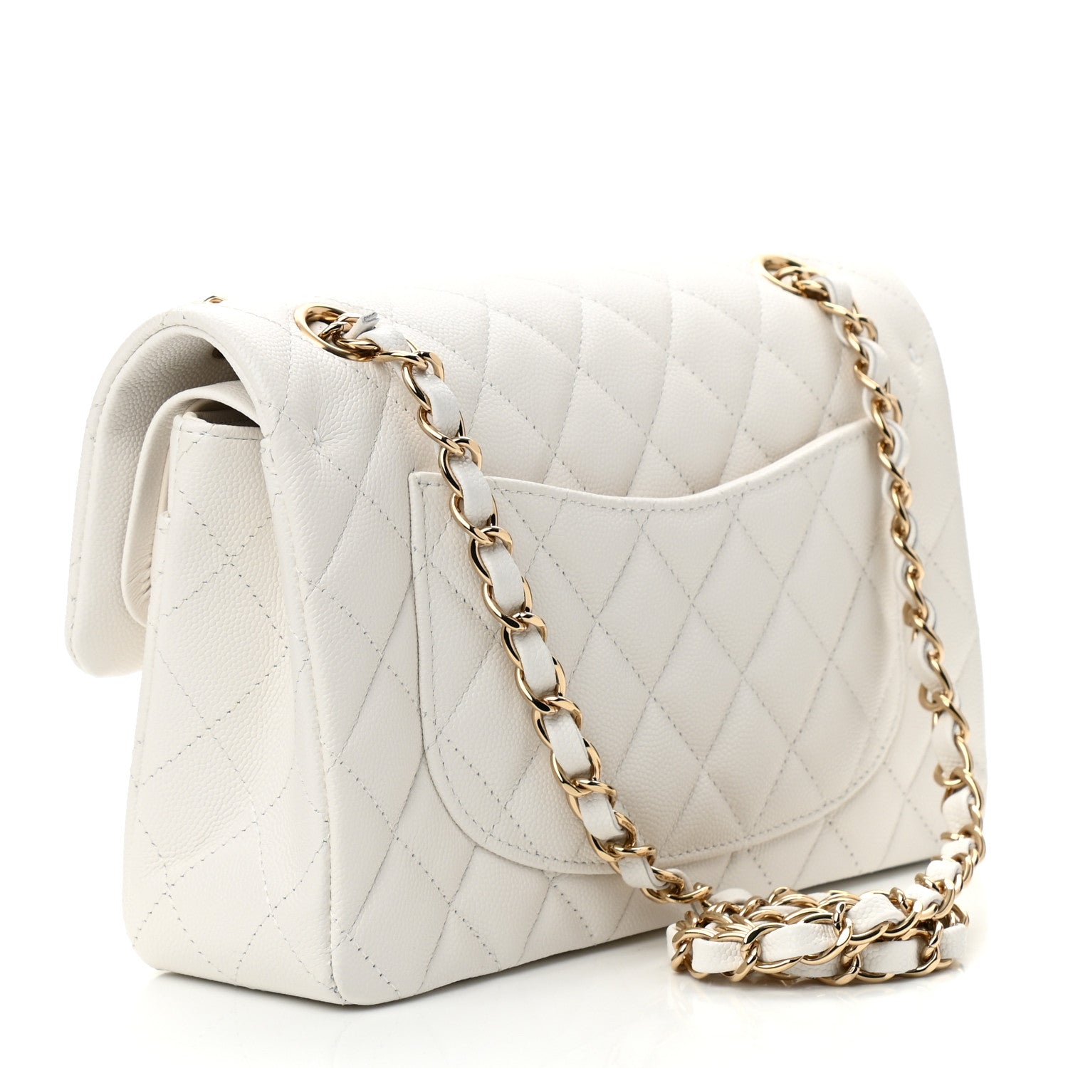 Chanel Caviar Quilted Small Double Flap White 3 of 11