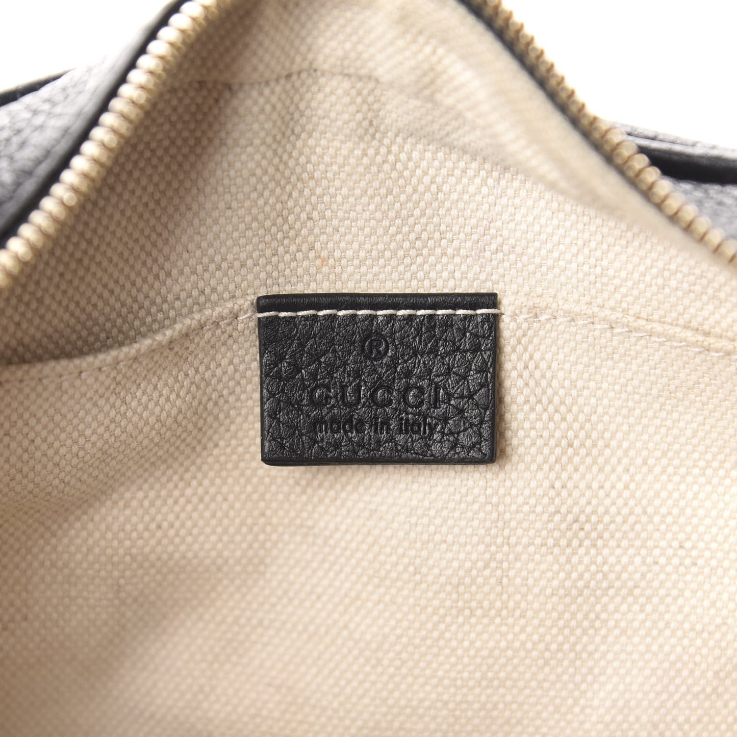 Pebbled Calfskin Small Soho Disco Bag Black