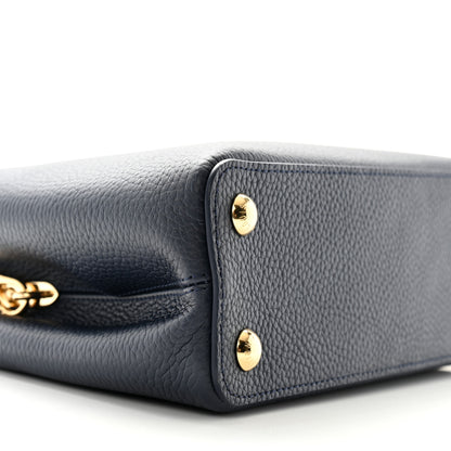 Louis Vuitton Taurillon Capucines BB Navy 8 of 9