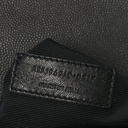 Saint Laurent Grain De Poudre Textured Mixed Matelasse Large Triquilt Monogram Satchel Earth 7 of 10