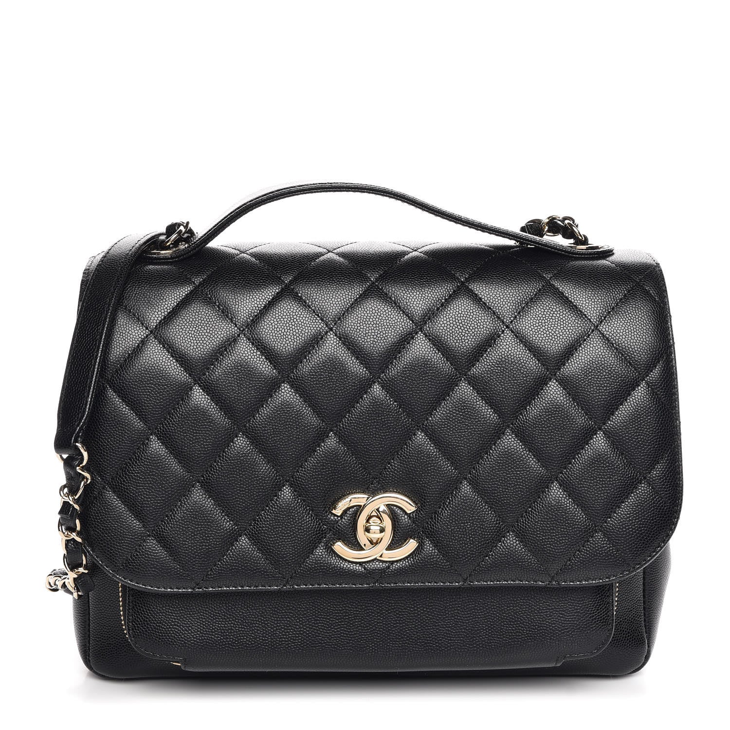 Chanel Caviar Quilted Large Business Affinity Flap Black 1 of 7