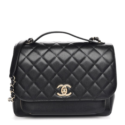 Chanel Caviar Quilted Large Business Affinity Flap Black 1 of 7