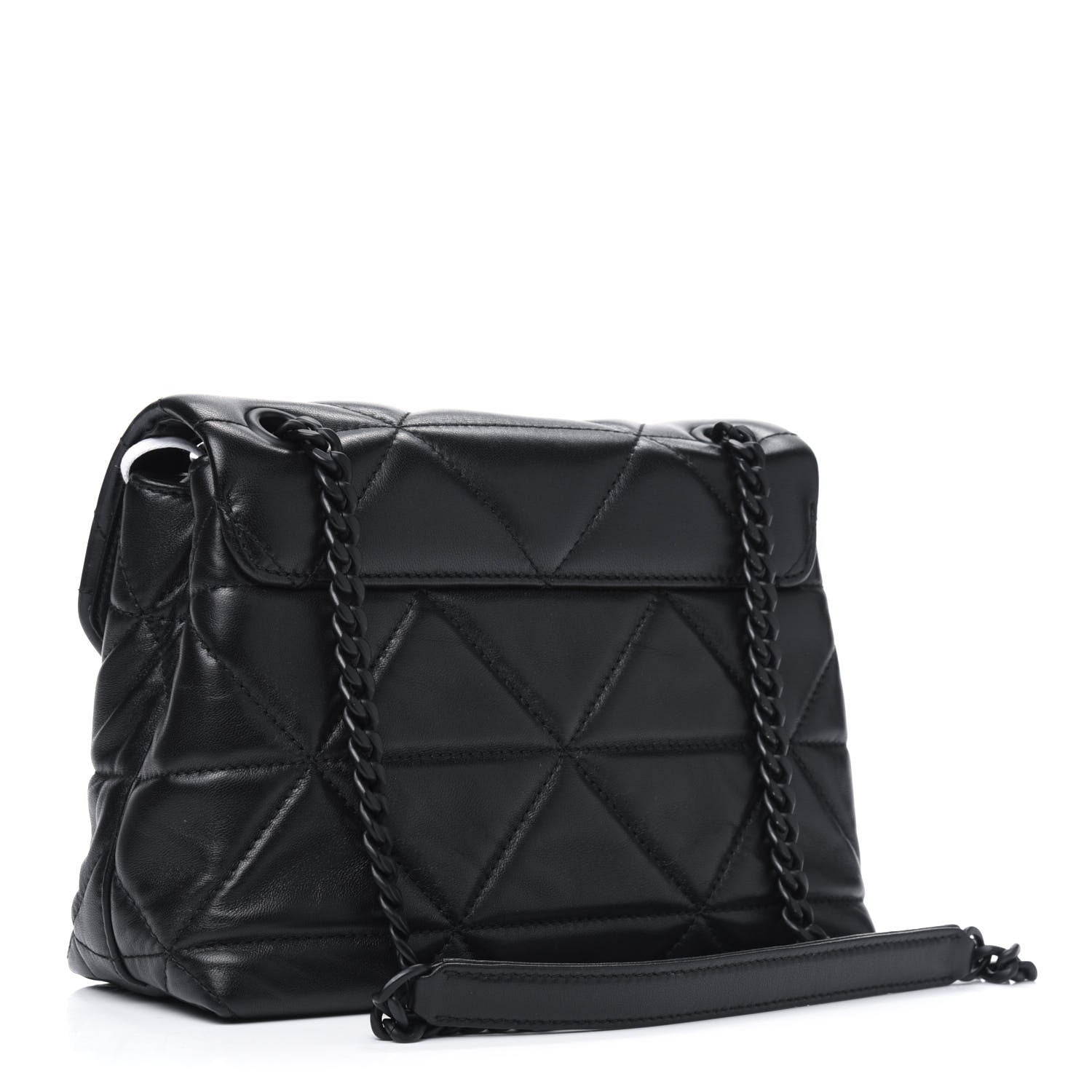 Prada Nappa Triangle Stitched Small Spectrum Bag Black 2 of 5