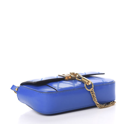 Givenchy Goatskin Quilted GV3 Mini Pocket Convertible Bag Blue 3 of 8