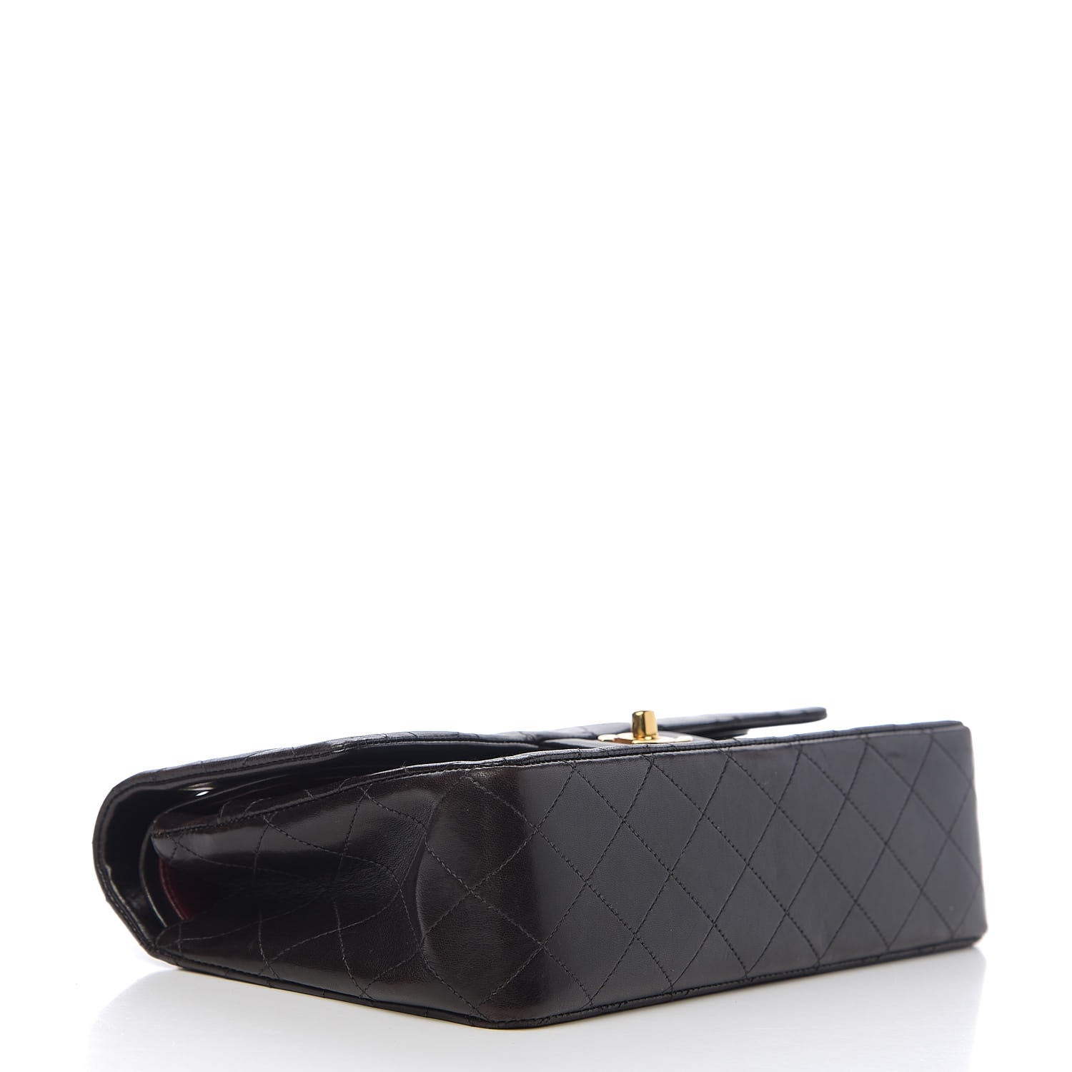 Chanel Lambskin Quilted Medium Double Flap Black 3 of 11