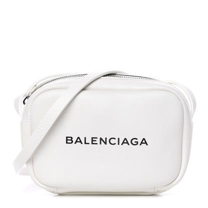 Balenciaga Calfskin Logo XS Everyday Camera Bag White 1 of 9