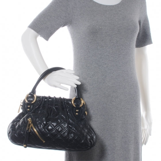 Marc Jacobs Leather Quilted Small Cecilia Black 2 of 7