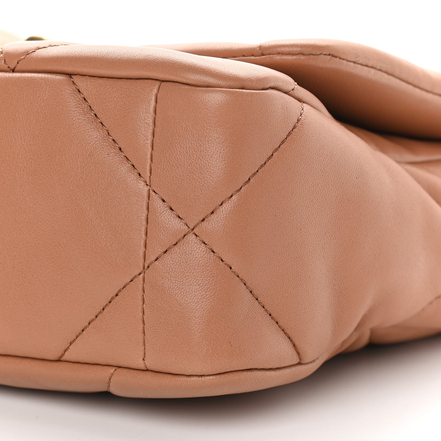 Lambskin Quilted Medium Chanel 19 Flap Brown