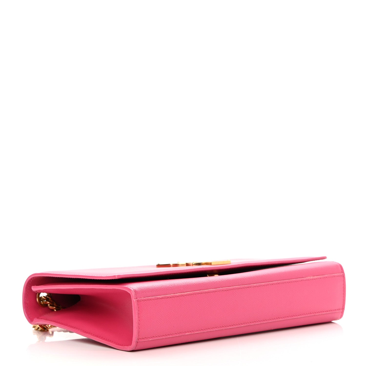 Saint Laurent Grain De Poudre Medium Monogram Kate Satchel Lipstick Fuchsia 1 of 13