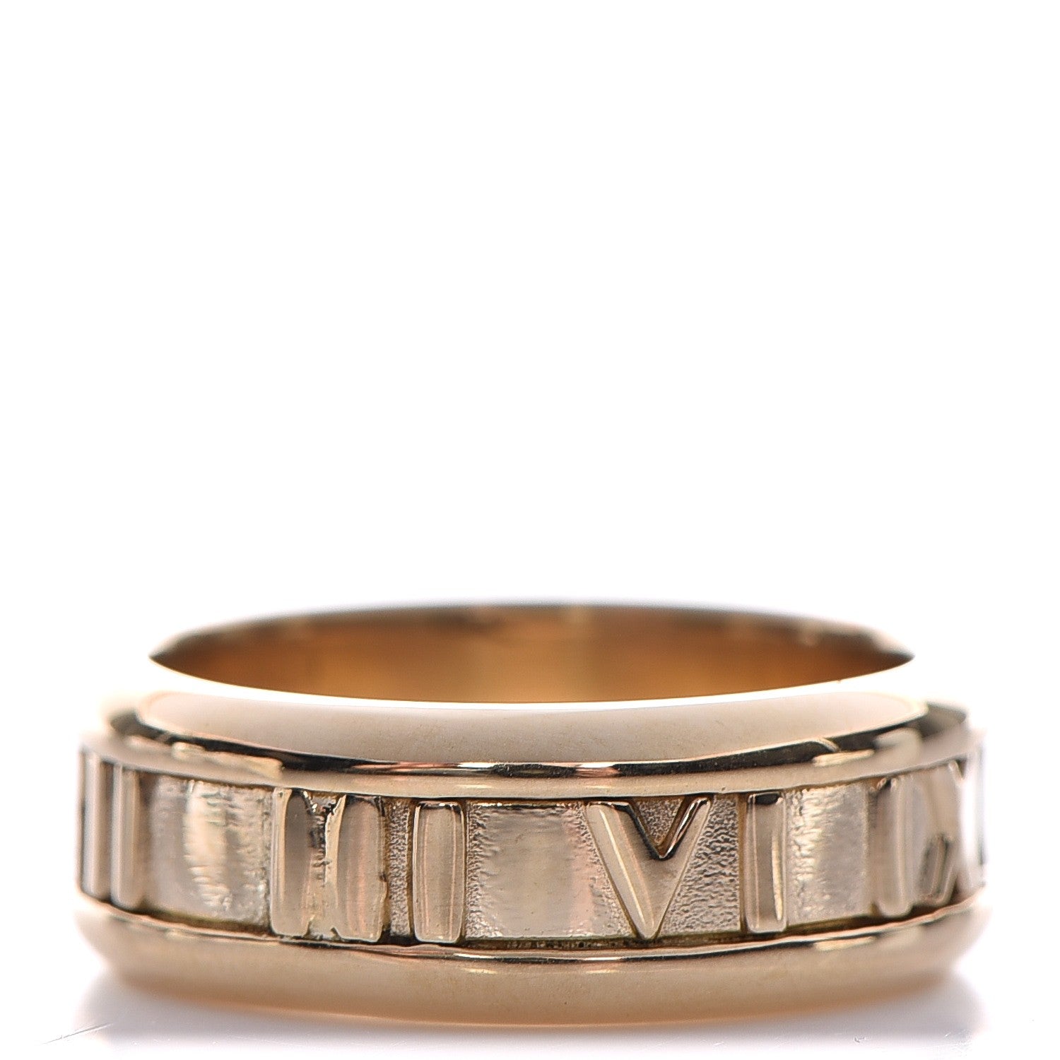 Tiffany 18K Yellow Gold Atlas Ring 5.75 1 of 5