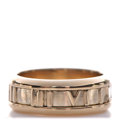 Tiffany 18K Yellow Gold Atlas Ring 5.75 1 of 5