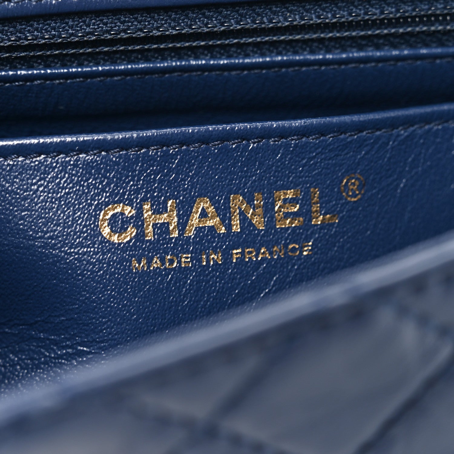 Chanel Aged Calfskin Quilted 2.55 Reissue Mini Flap Navy 6 of 10