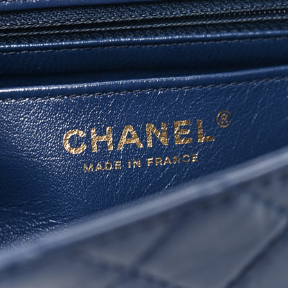 Chanel Aged Calfskin Quilted 2.55 Reissue Mini Flap Navy 6 of 10