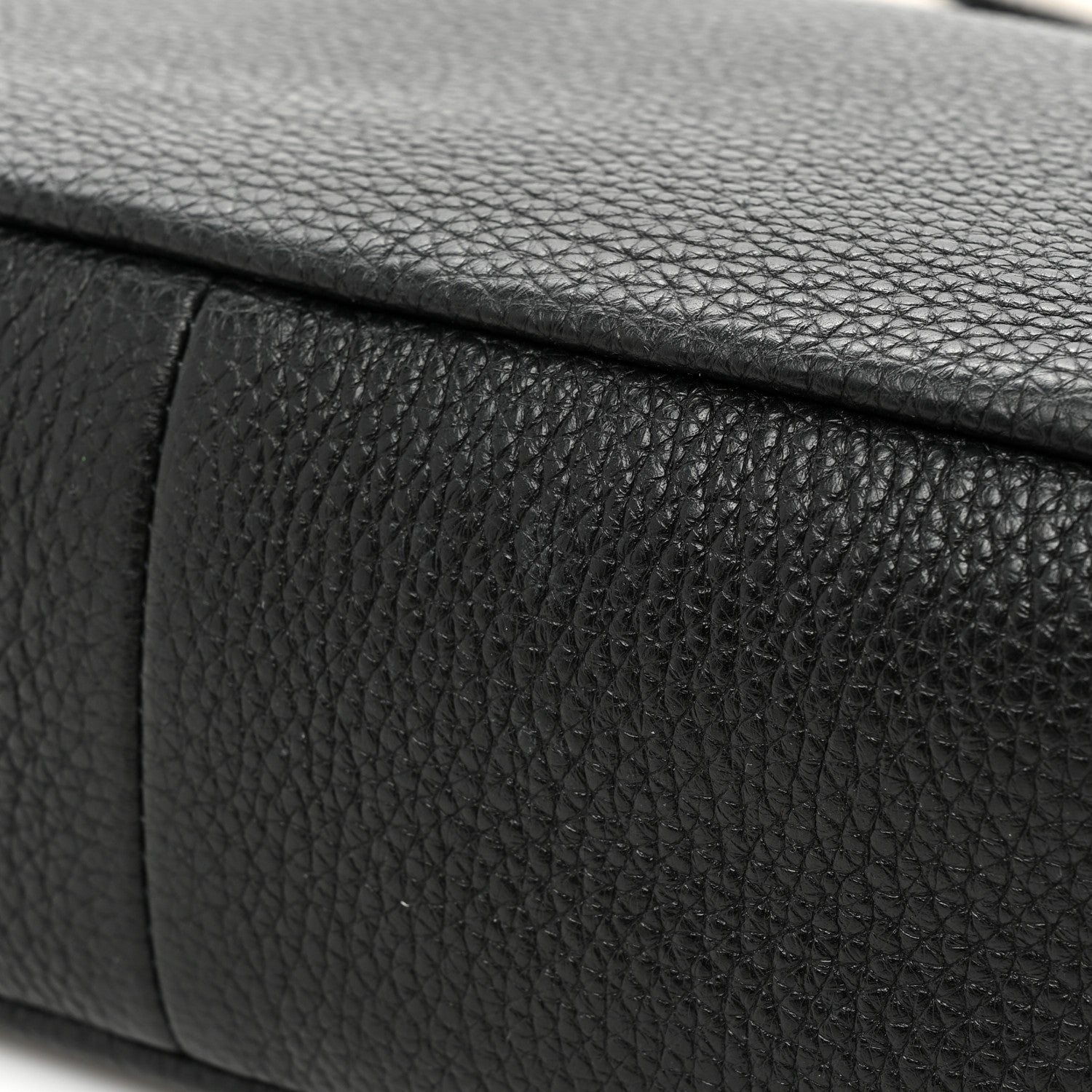 Prada Vitello Daino Soft Medium Double Zip Shoulder Bag Black 13 of 14