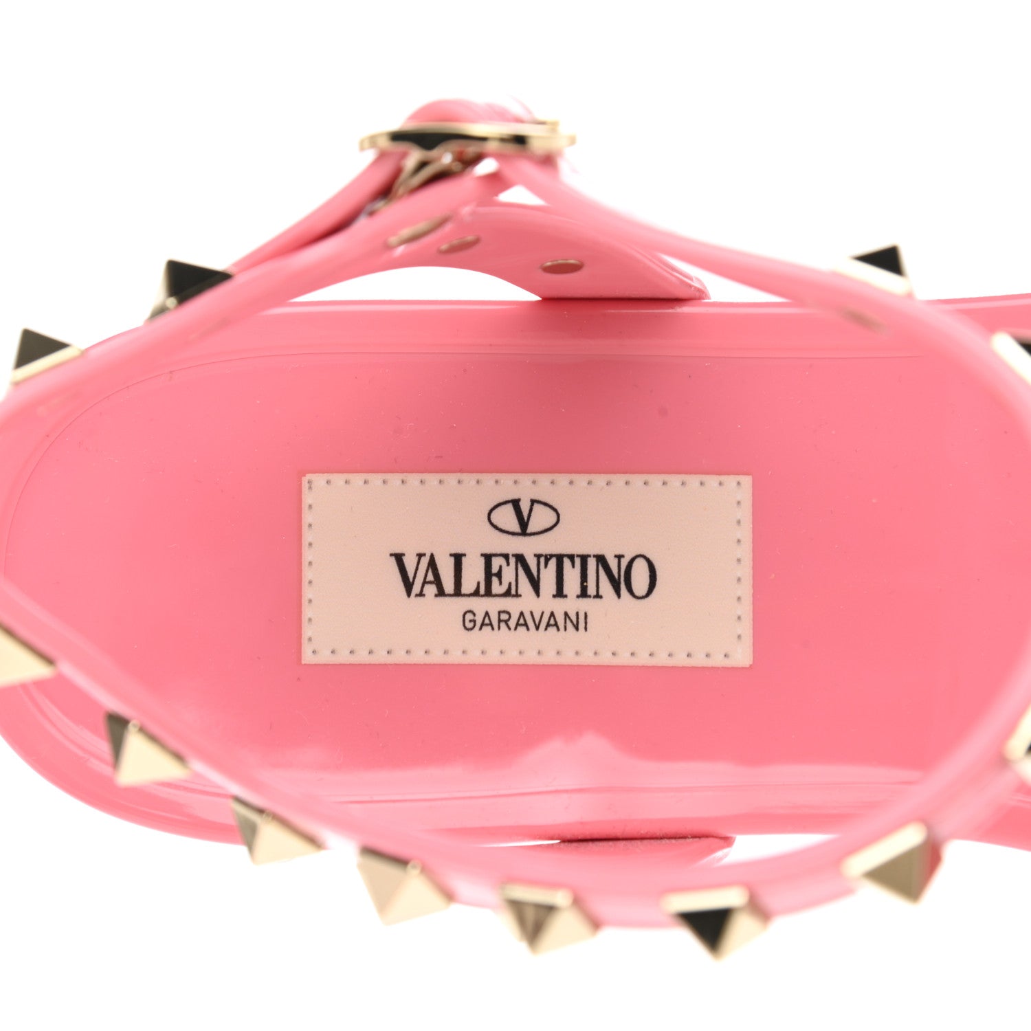 Valentino Garavani PVC Jelly Rockstud Caged Sandals 39 Sweet Pink 7 of 9
